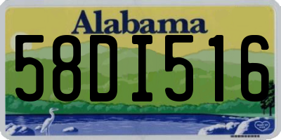 AL license plate 58DI516