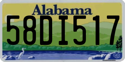 AL license plate 58DI517