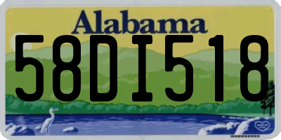 AL license plate 58DI518