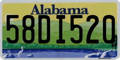 AL license plate 58DI520