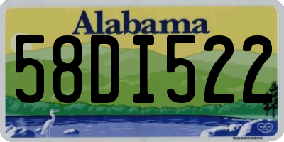 AL license plate 58DI522