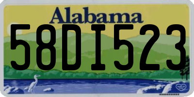 AL license plate 58DI523