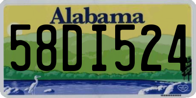 AL license plate 58DI524