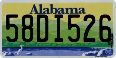 AL license plate 58DI526
