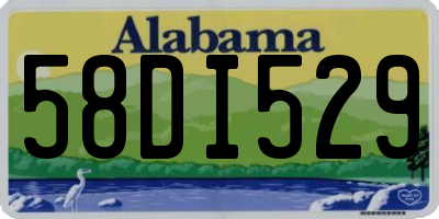 AL license plate 58DI529