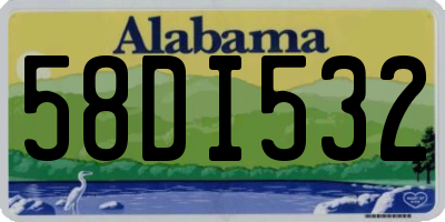 AL license plate 58DI532