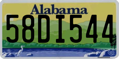 AL license plate 58DI544