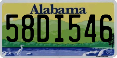 AL license plate 58DI546