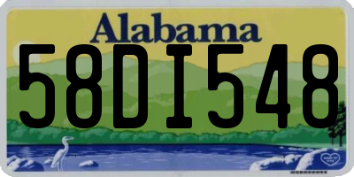 AL license plate 58DI548
