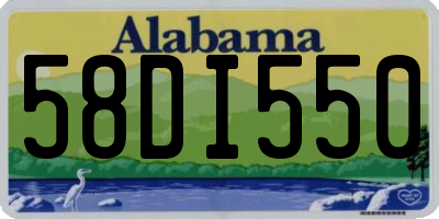AL license plate 58DI550