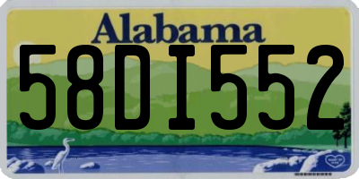 AL license plate 58DI552