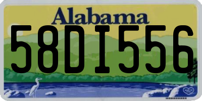 AL license plate 58DI556