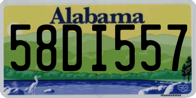 AL license plate 58DI557