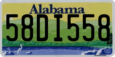 AL license plate 58DI558
