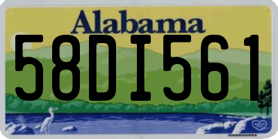 AL license plate 58DI561