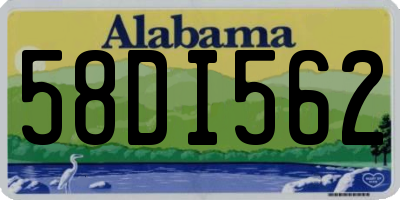 AL license plate 58DI562