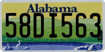 AL license plate 58DI563