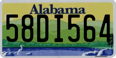 AL license plate 58DI564