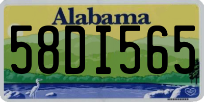 AL license plate 58DI565
