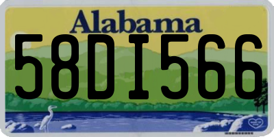 AL license plate 58DI566
