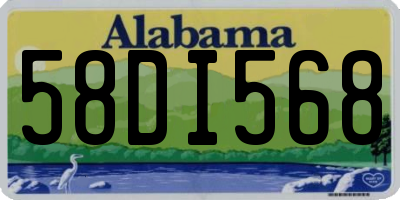 AL license plate 58DI568