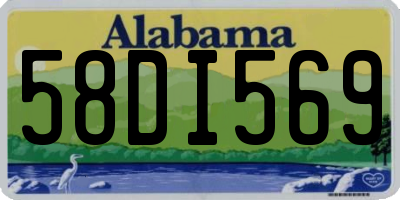 AL license plate 58DI569