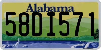 AL license plate 58DI571