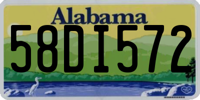AL license plate 58DI572