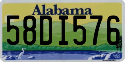 AL license plate 58DI576