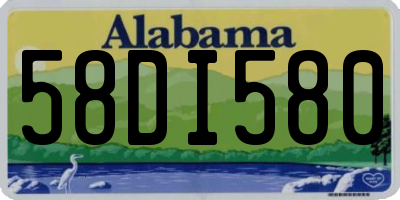 AL license plate 58DI580