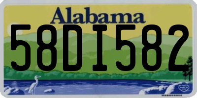 AL license plate 58DI582