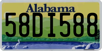 AL license plate 58DI588