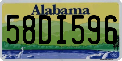 AL license plate 58DI596