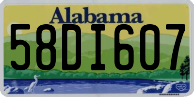 AL license plate 58DI607