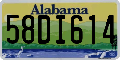 AL license plate 58DI614
