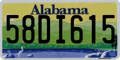 AL license plate 58DI615