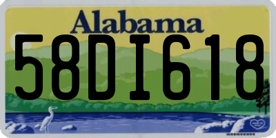 AL license plate 58DI618