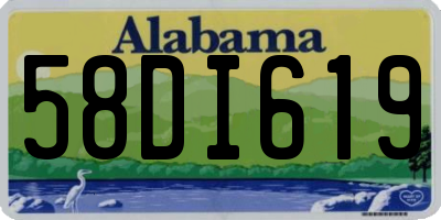AL license plate 58DI619