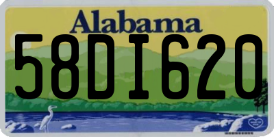 AL license plate 58DI620