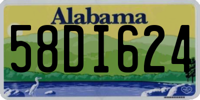 AL license plate 58DI624