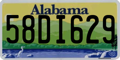 AL license plate 58DI629