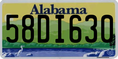 AL license plate 58DI630
