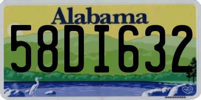 AL license plate 58DI632
