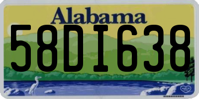AL license plate 58DI638
