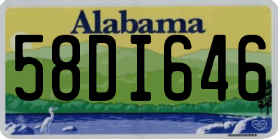 AL license plate 58DI646