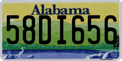 AL license plate 58DI656
