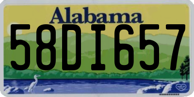 AL license plate 58DI657