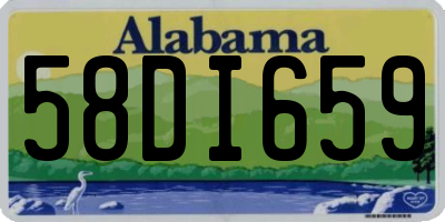 AL license plate 58DI659