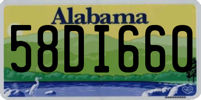 AL license plate 58DI660