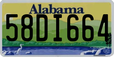 AL license plate 58DI664